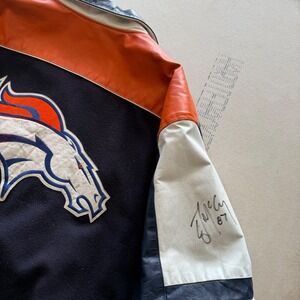 80's Autographed NFL Denver Broncos Varsity Jacket Ed McCaffrey